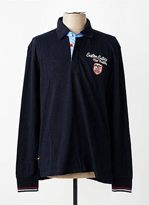 Polo manches longues manches longues noir DAYTONA homme