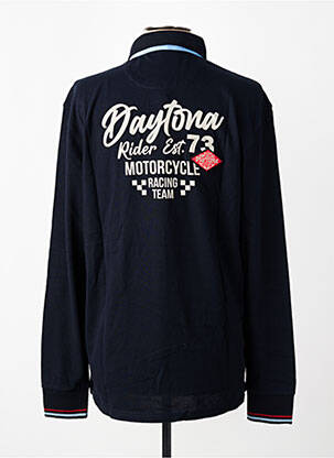 Polo manches longues manches longues noir DAYTONA homme