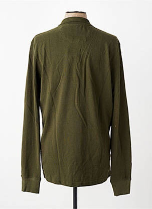 Polo manches longues manches longues vert DAYTONA homme