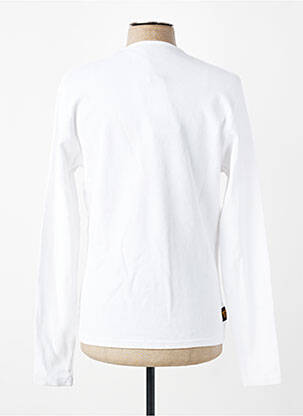 T-shirt coupe cintrée manches longues blanc DAYTONA homme