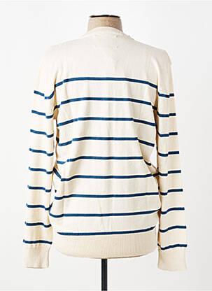 Pull col rond manches longues beige DAYTONA homme