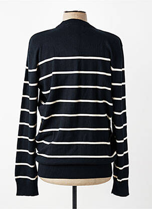Pull col rond manches longues bleu fonce DAYTONA homme