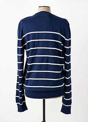 Pull col rond manches longues bleu DAYTONA homme