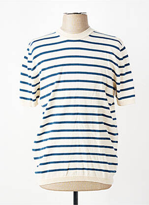T-shirt coupe cintrée manches courtes blanc DAYTONA homme