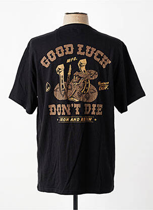 T-shirt bio manches courtes noir IRON AND RESIN homme