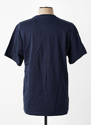 T-shirt sérigraphie floquée manches courtes bleu DAYTONA homme