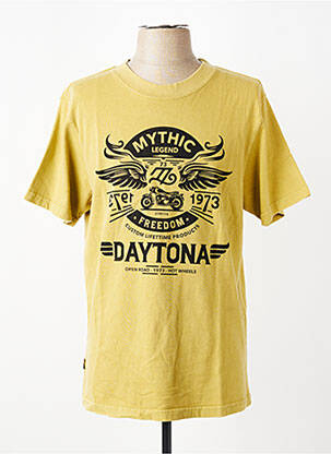 T-shirt stretch manches courtes vert DAYTONA homme