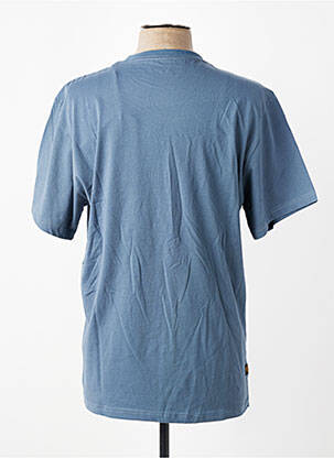T-shirt sérigraphie floquée manches courtes bleu DAYTONA homme