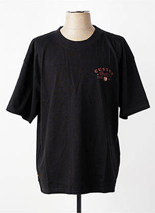 T-shirt sérigraphie floquée manches courtes noir DAYTONA homme