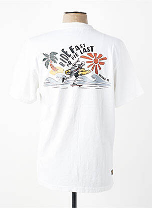 T-shirt stretch manches courtes blanc DAYTONA homme
