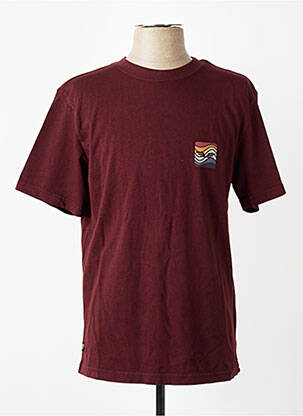 T-shirt stretch manches courtes violet DAYTONA homme