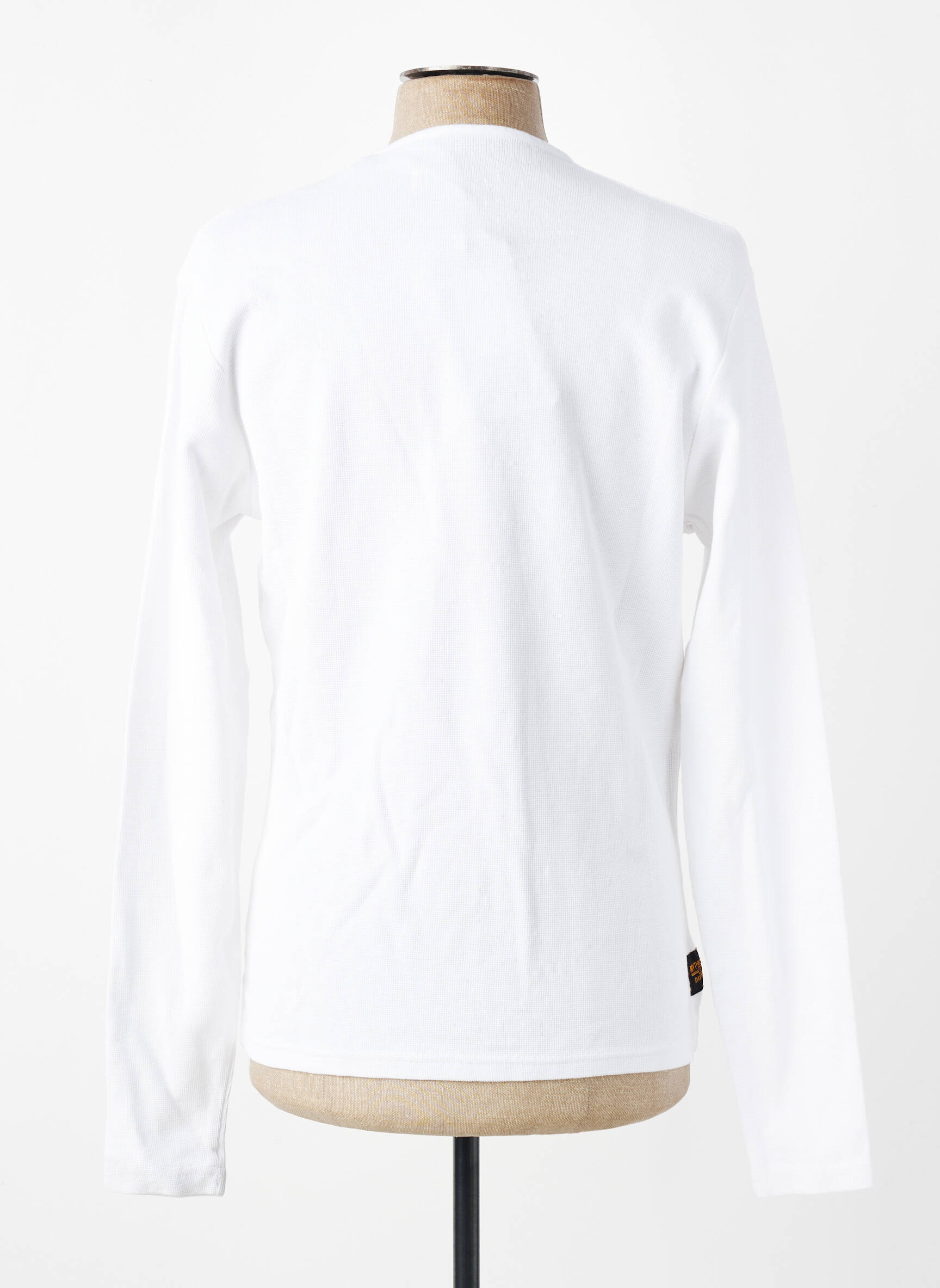 T-shirt coupe cintrée manches longues blanc DAYTONA homme