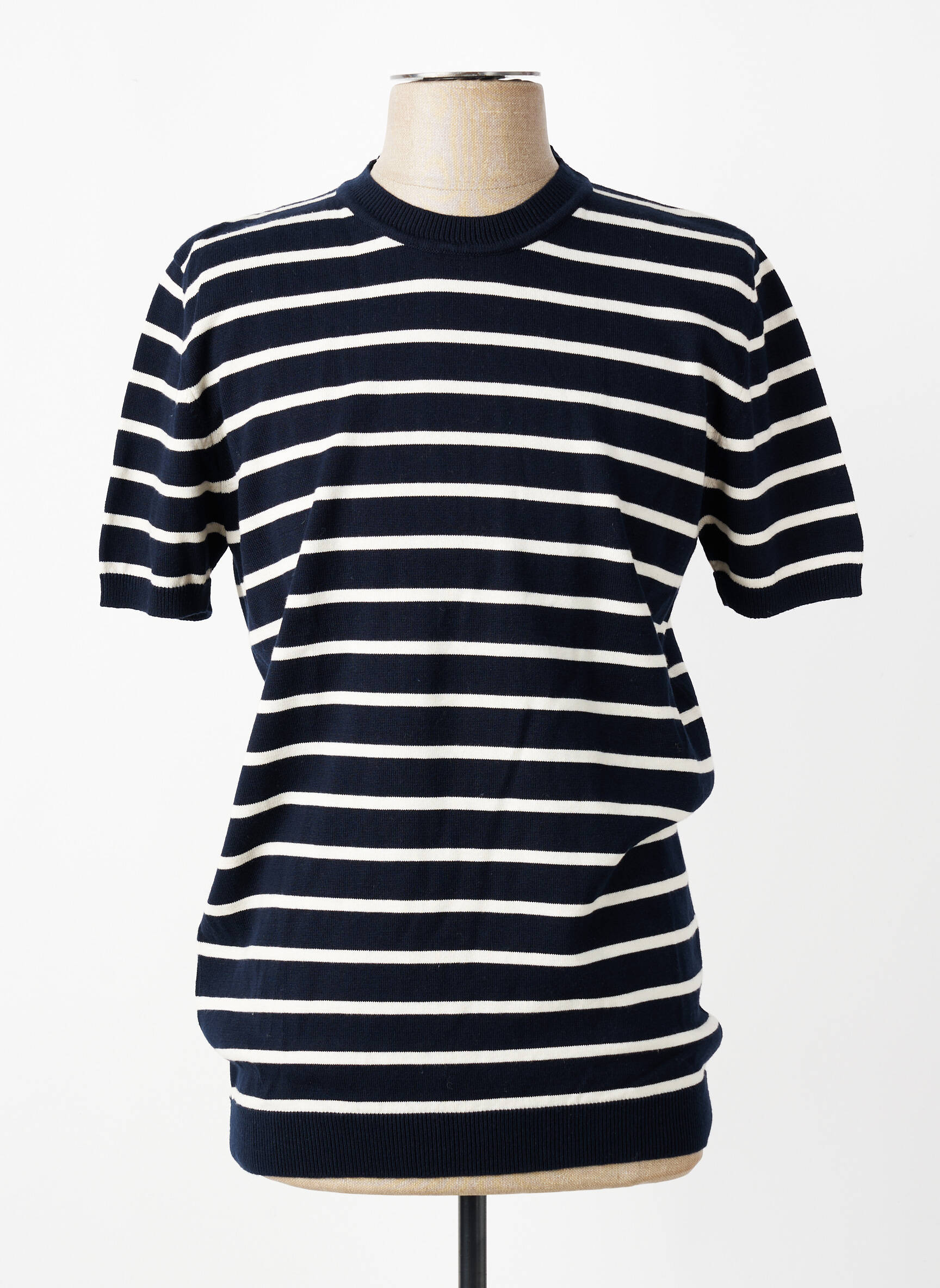 T-shirt coupe cintrée manches courtes bleu DAYTONA homme