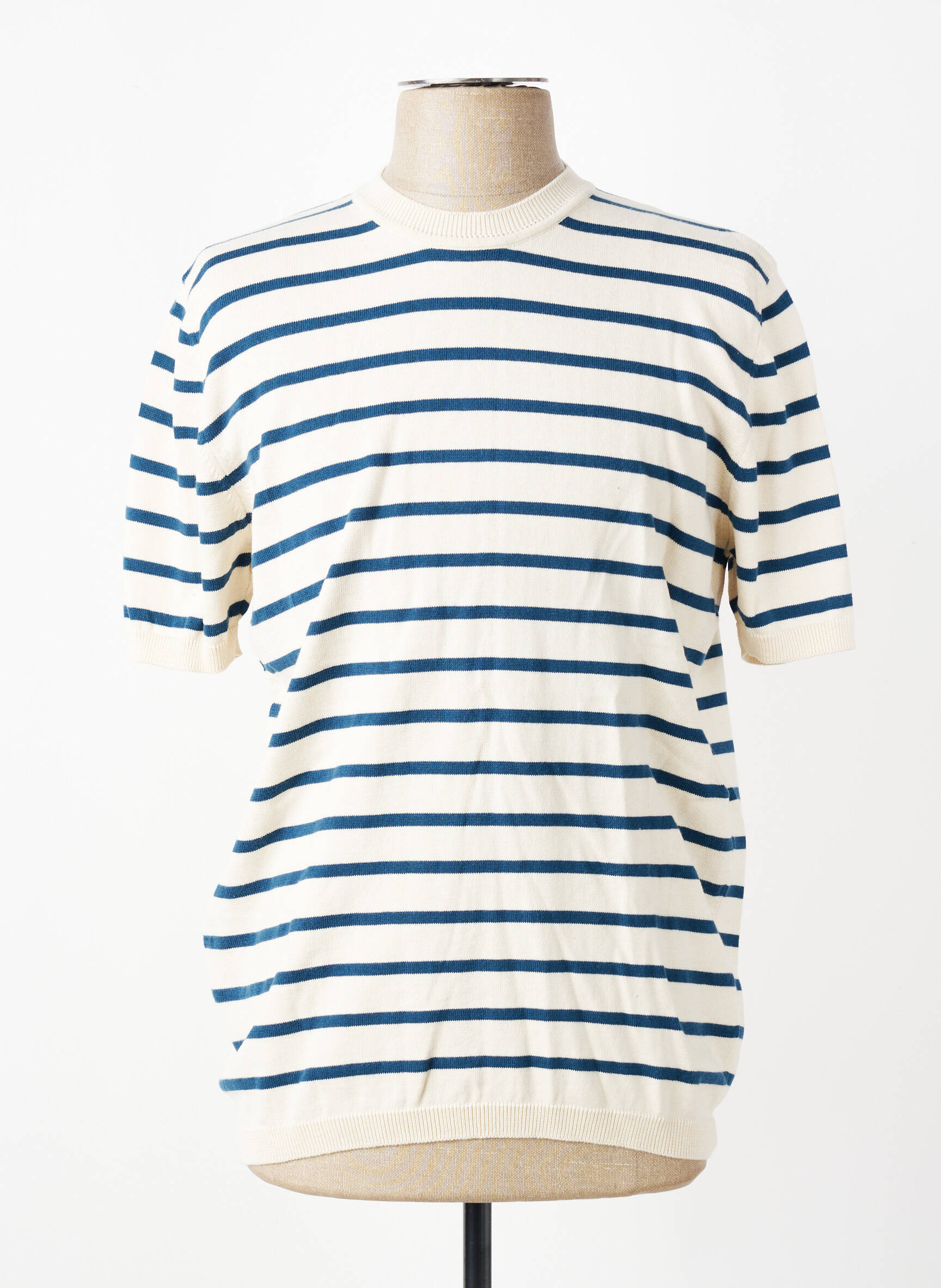 T-shirt coupe cintrée manches courtes blanc DAYTONA homme
