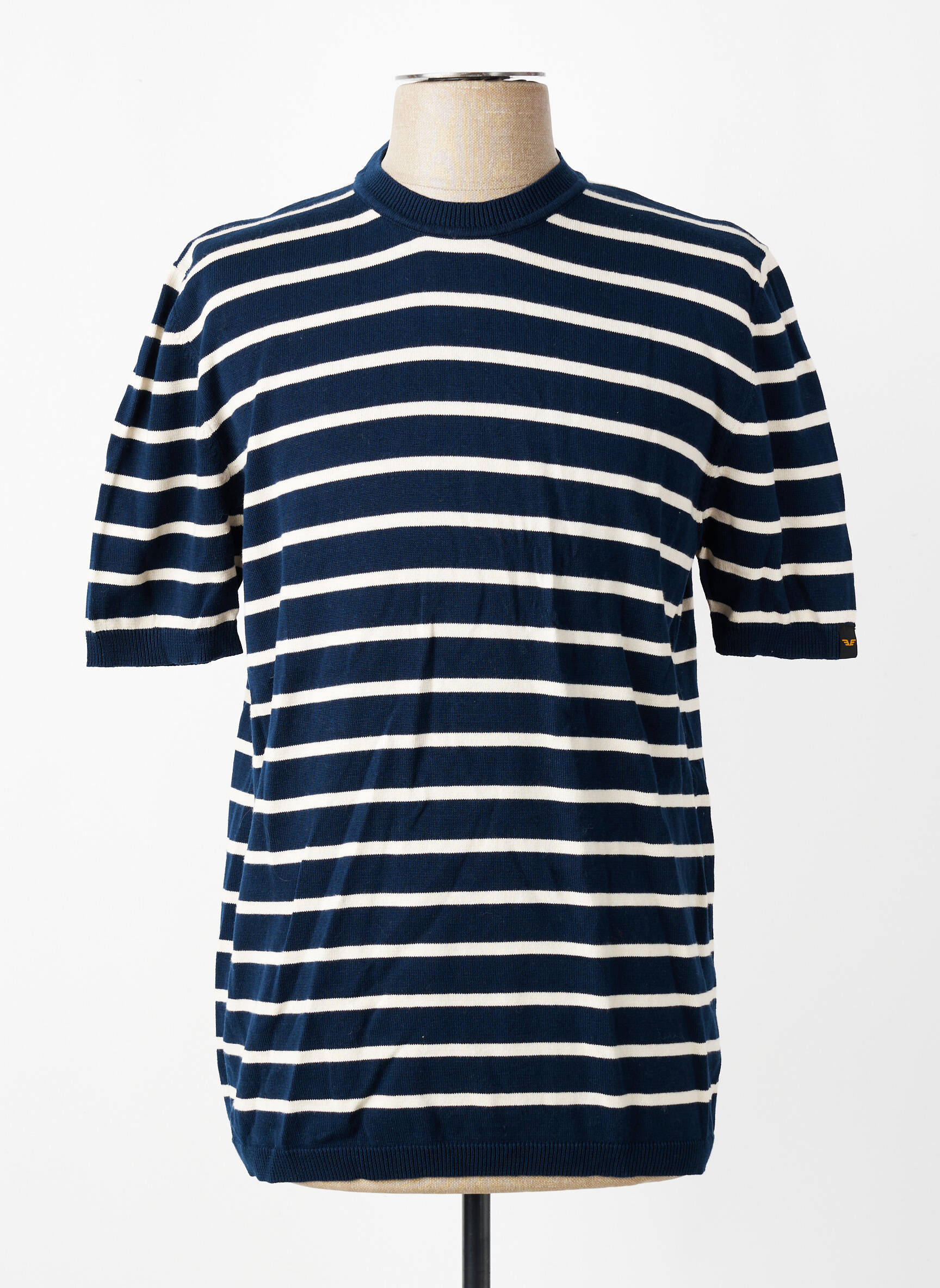 T-shirt coupe cintrée manches courtes bleu fonce DAYTONA homme