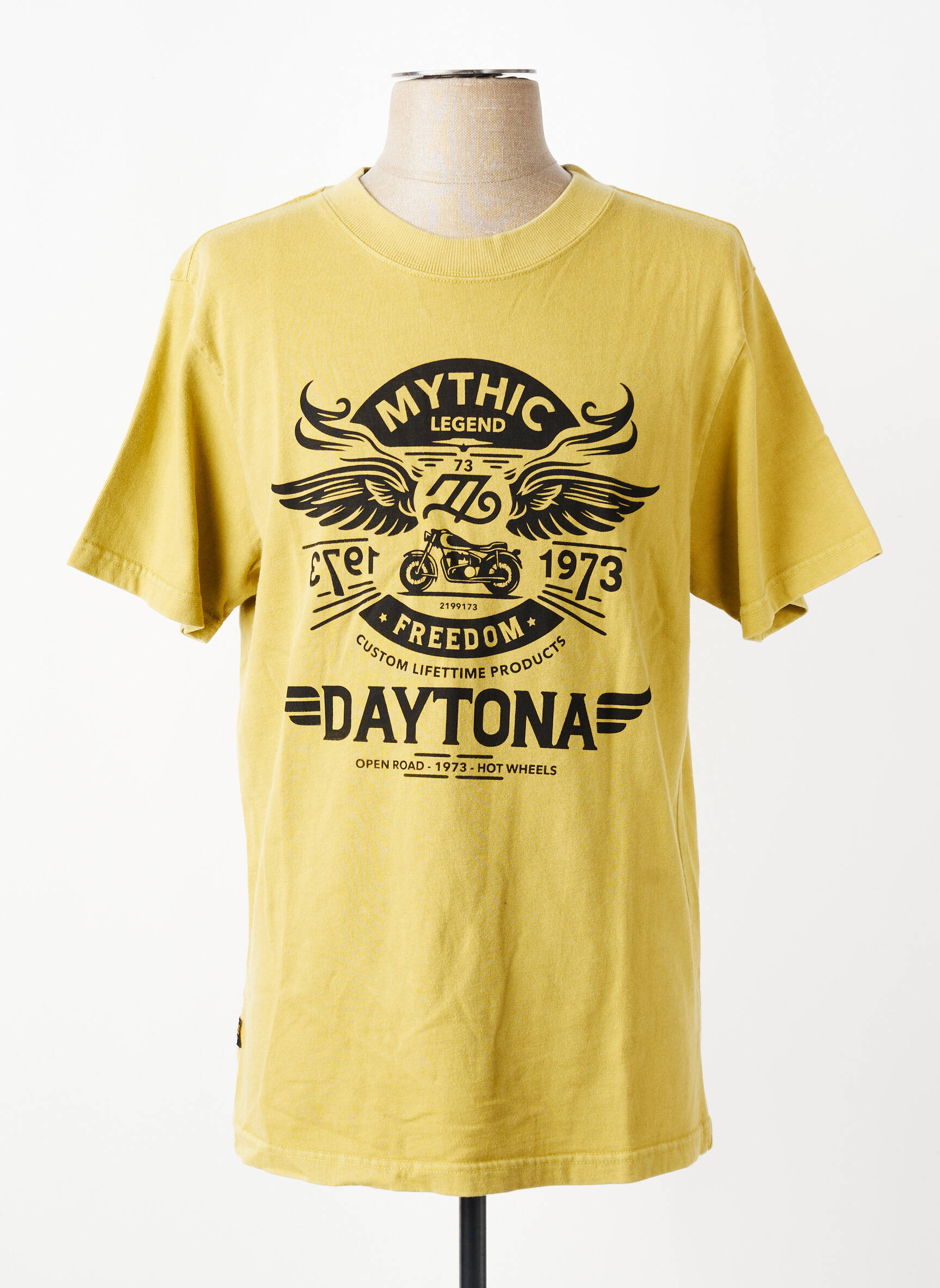 T-shirt stretch manches courtes vert DAYTONA homme