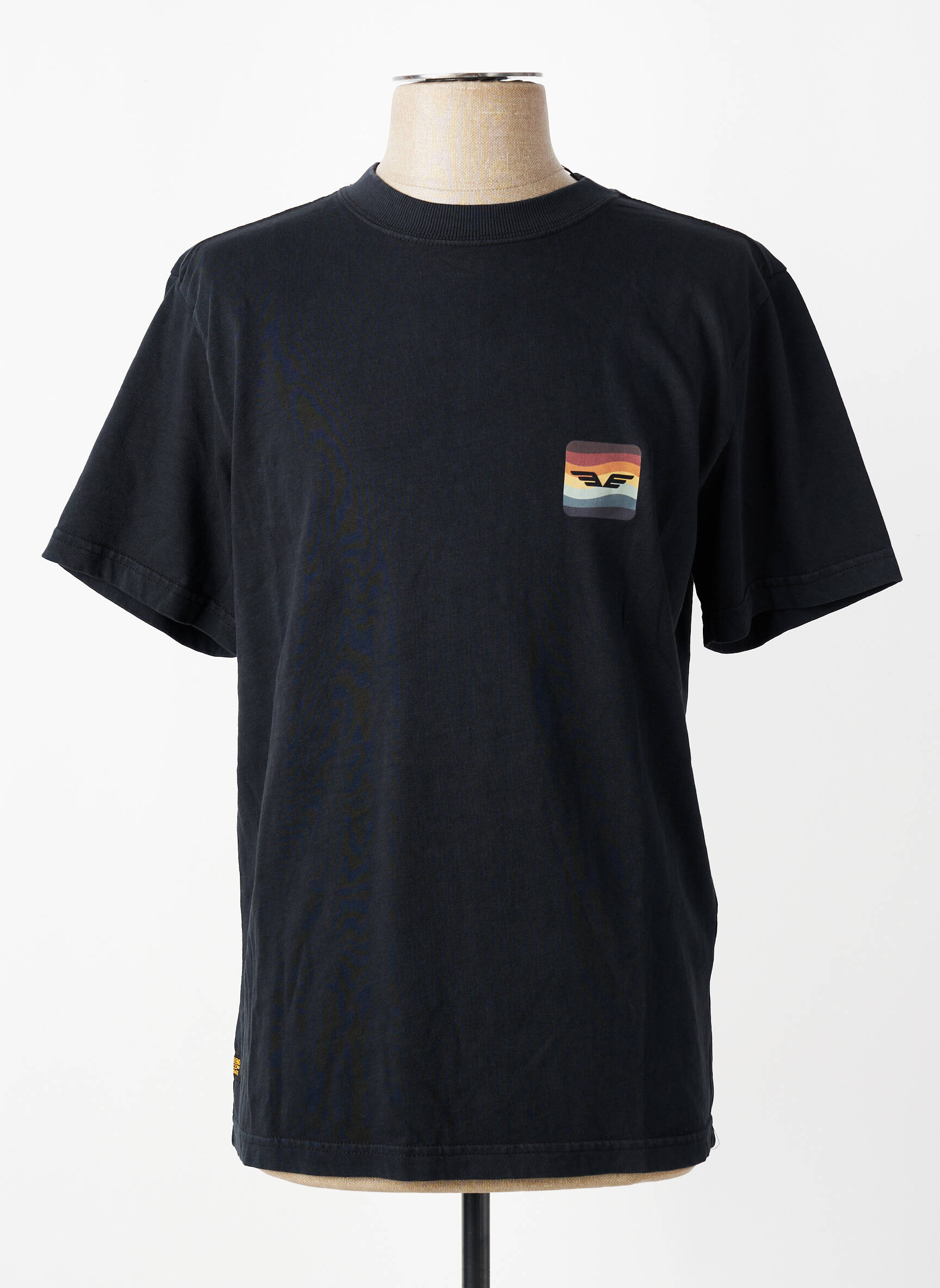 T-shirt stretch manches courtes noir DAYTONA homme