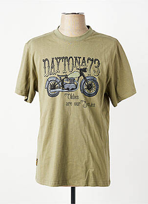 T-shirt stretch manches longues vert DAYTONA homme