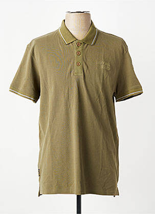 Polo coupe droite manches courtes vert DAYTONA homme