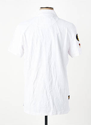Polo stretch manches courtes blanc DAYTONA homme