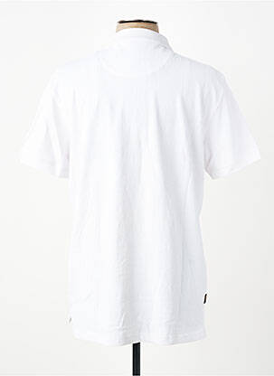 Polo coupe cintrée manches courtes blanc DAYTONA homme
