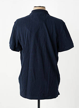 Polo coupe cintrée manches courtes bleu DAYTONA homme