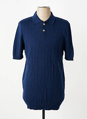 Polo stretch manches courtes bleu DAYTONA homme