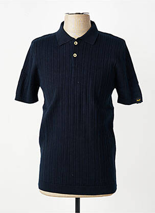 Polo stretch manches courtes bleu DAYTONA homme