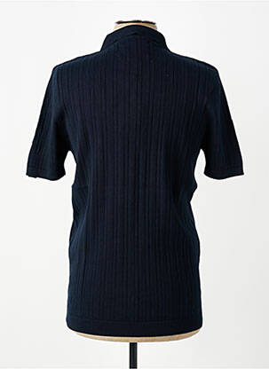 Polo stretch manches courtes bleu DAYTONA homme