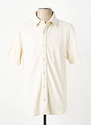 Chemise manches courtes coupe droite beige IRON AND RESIN homme