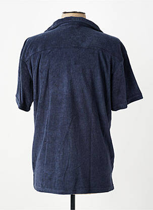 Chemise manches courtes coupe cintrée bleu DAYTONA homme