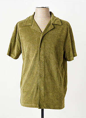 Chemise manches courtes coupe cintrée vert DAYTONA homme