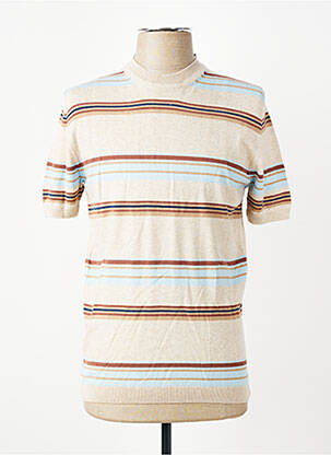 T-shirt stretch manches courtes beige IRON AND RESIN homme