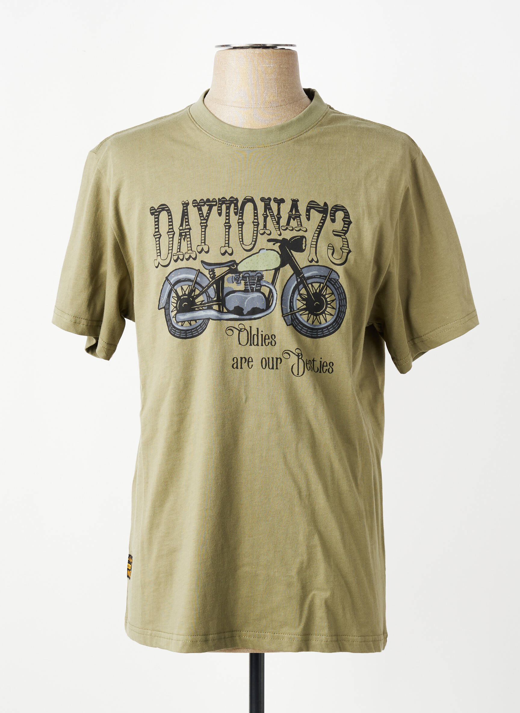 T-shirt stretch manches longues vert DAYTONA homme