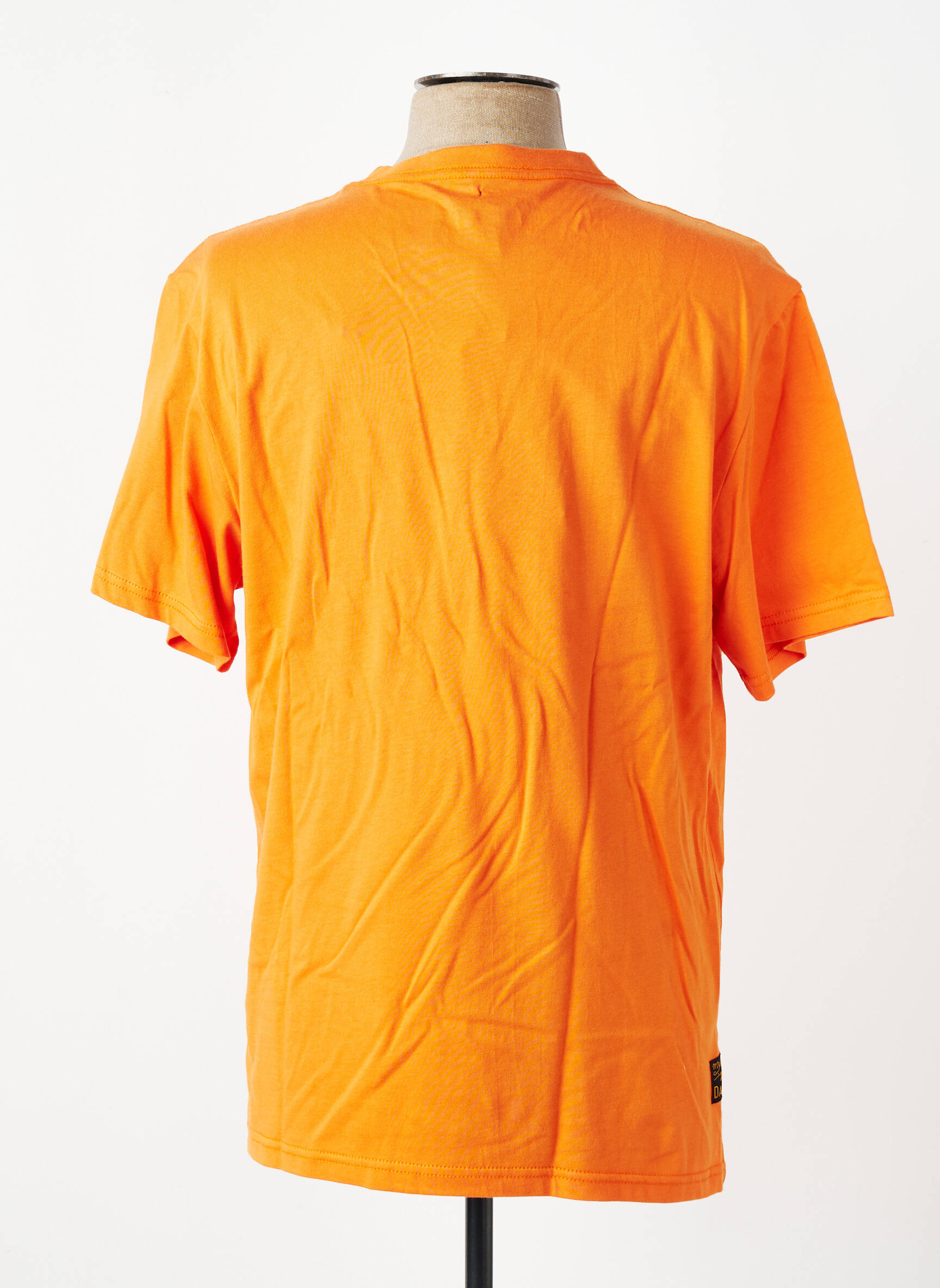 T-shirt stretch manches longues orange DAYTONA homme