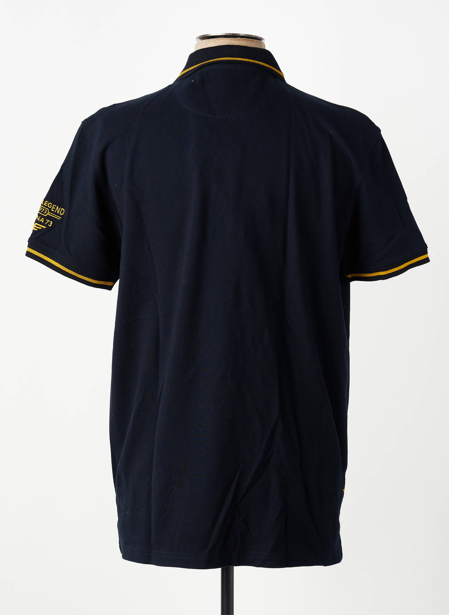 Polo stretch manches courtes noir DAYTONA homme