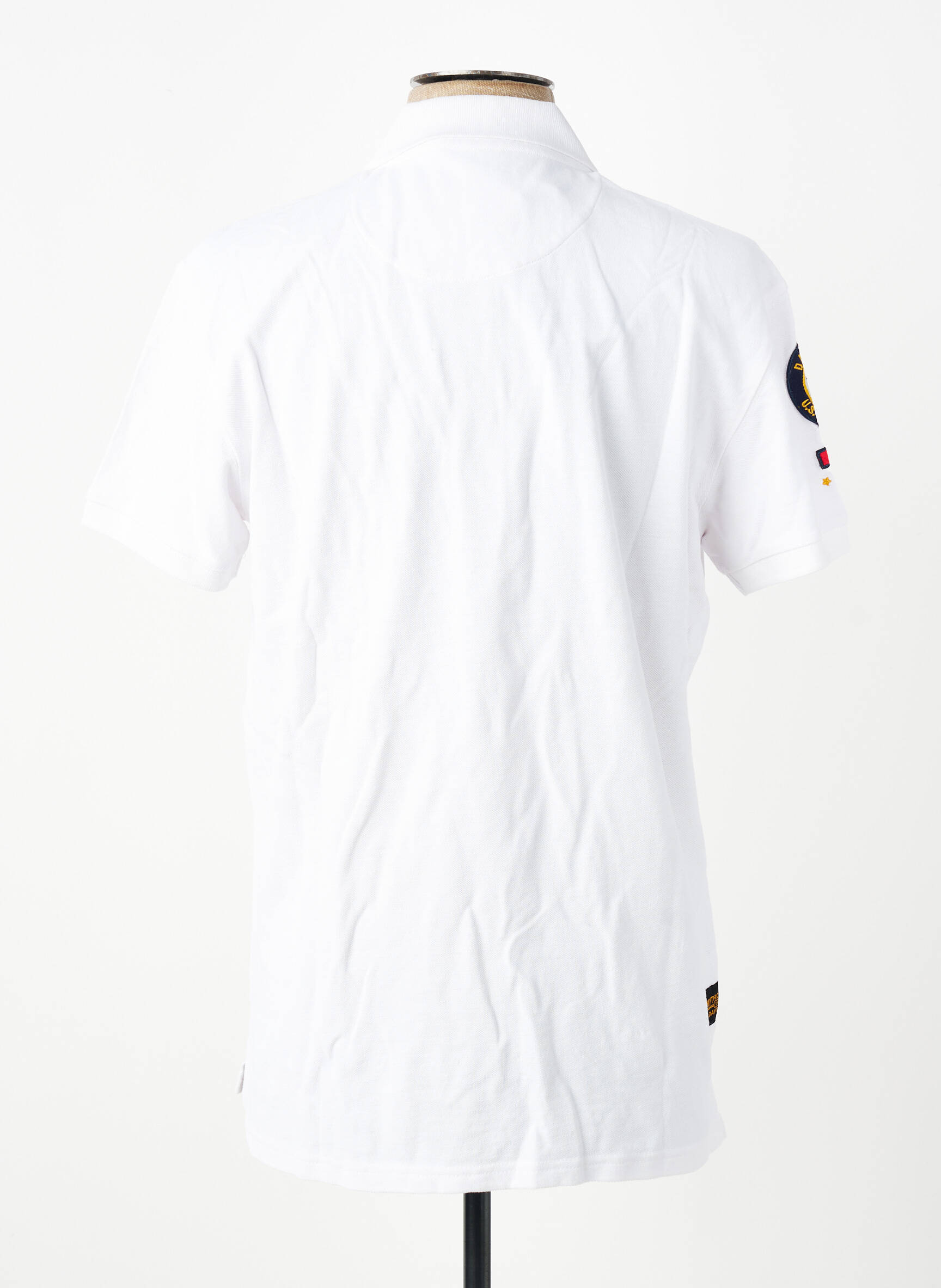 Polo stretch manches courtes blanc DAYTONA homme