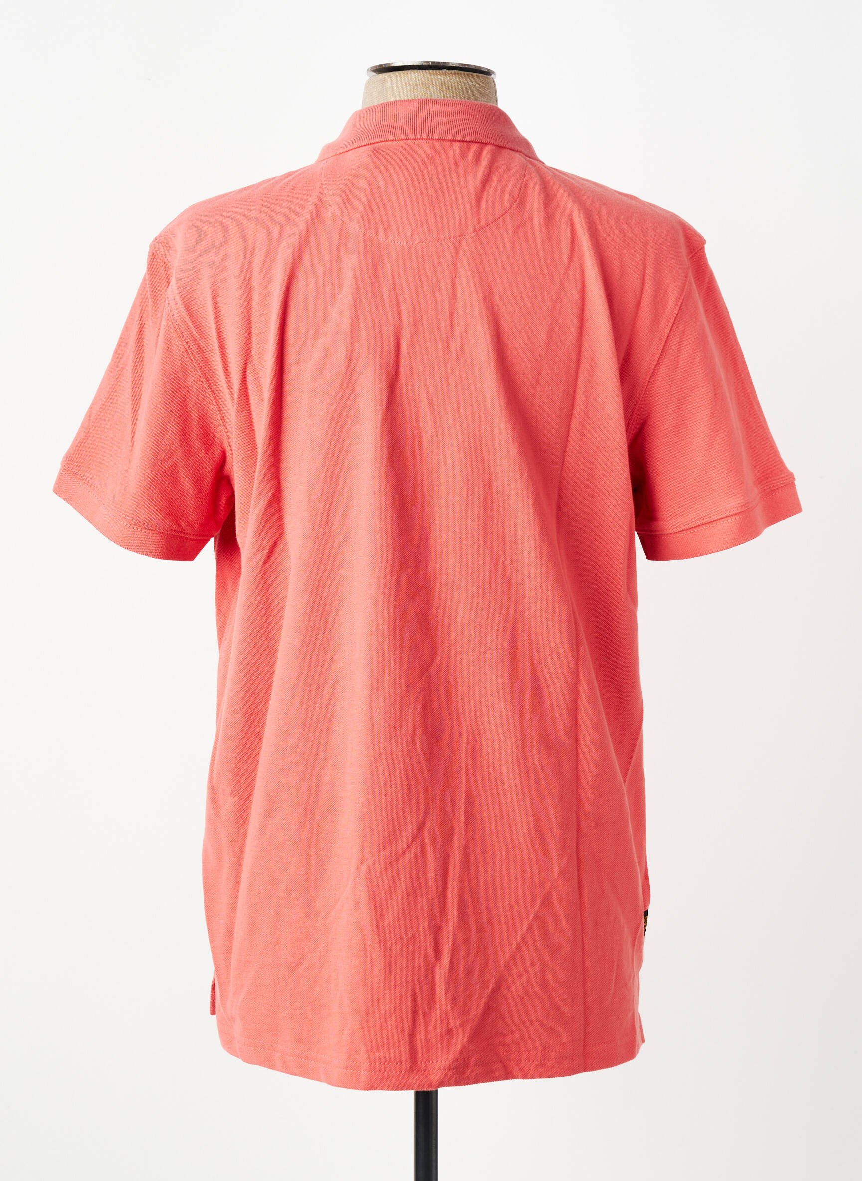 Polo coupe cintrée manches courtes rose DAYTONA homme