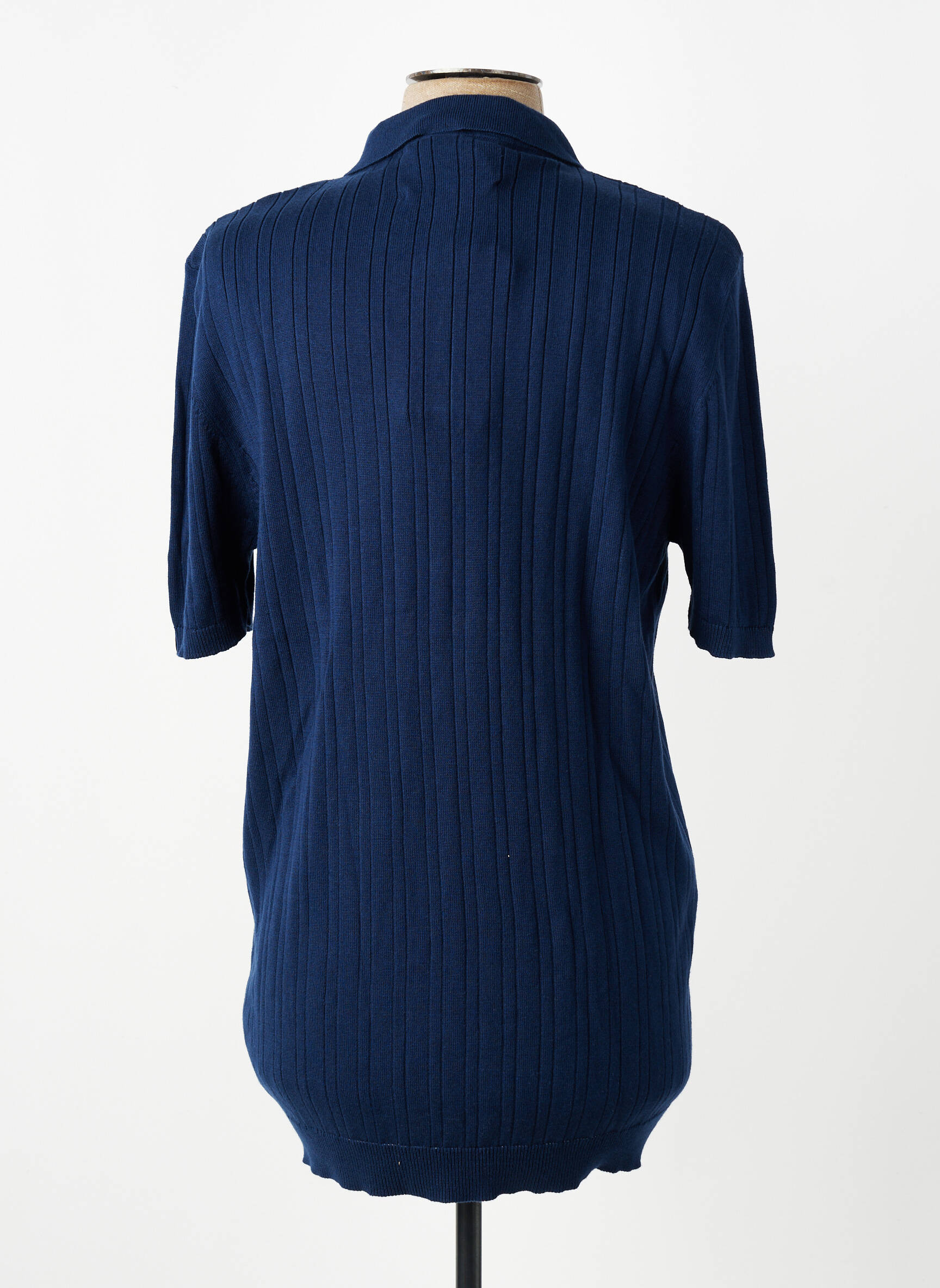 Polo stretch manches courtes bleu DAYTONA homme