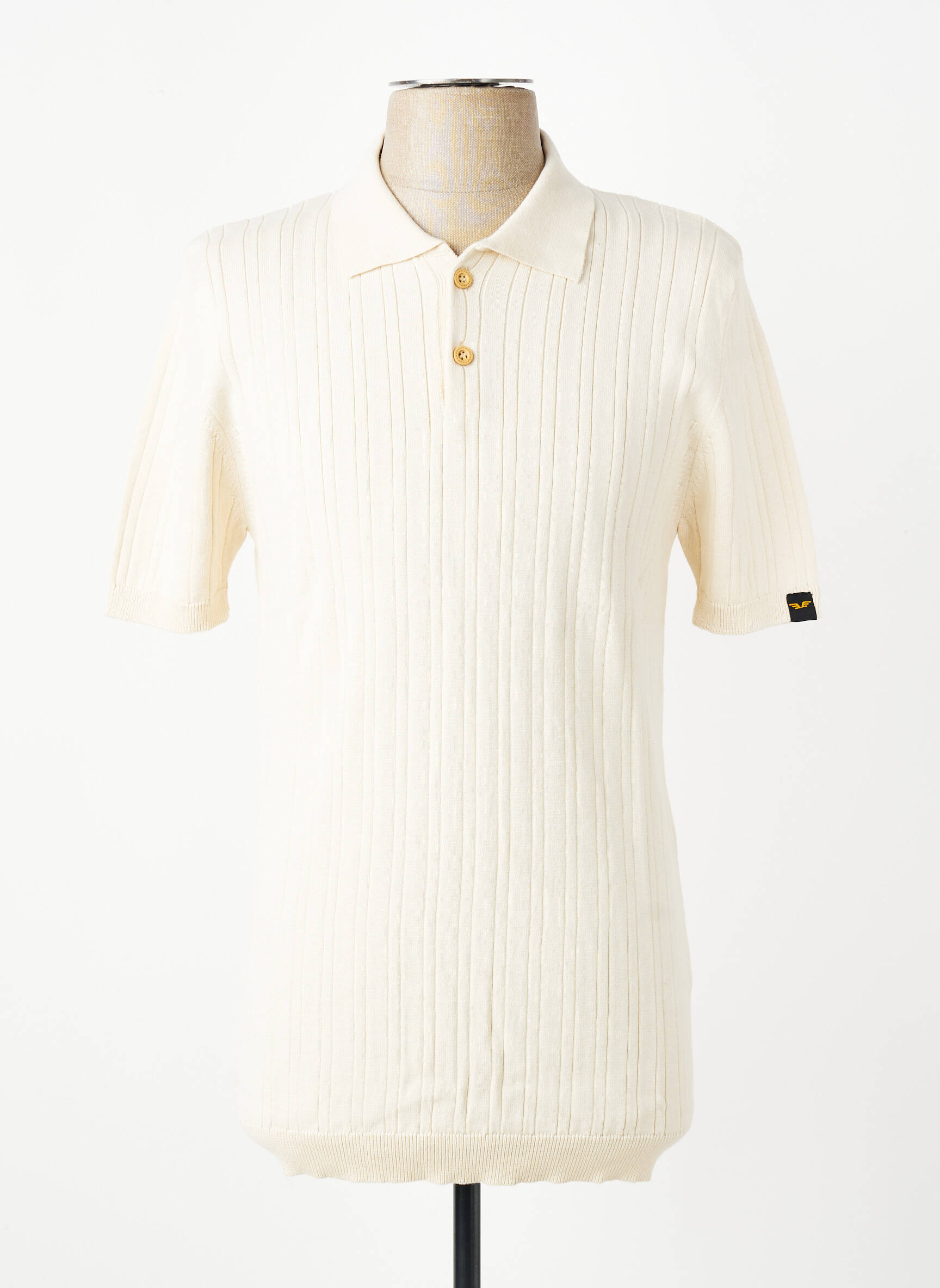 Polo stretch manches courtes beige DAYTONA homme