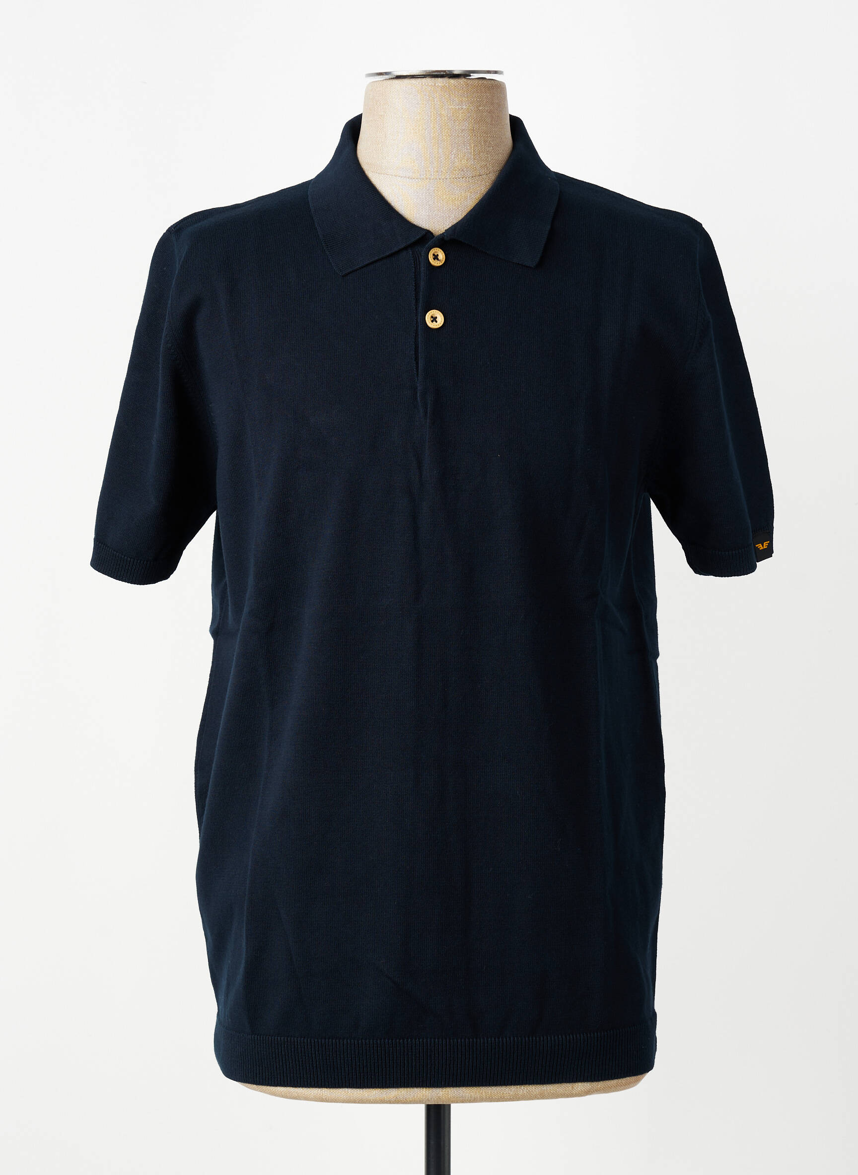 Polo stretch manches courtes bleu DAYTONA homme