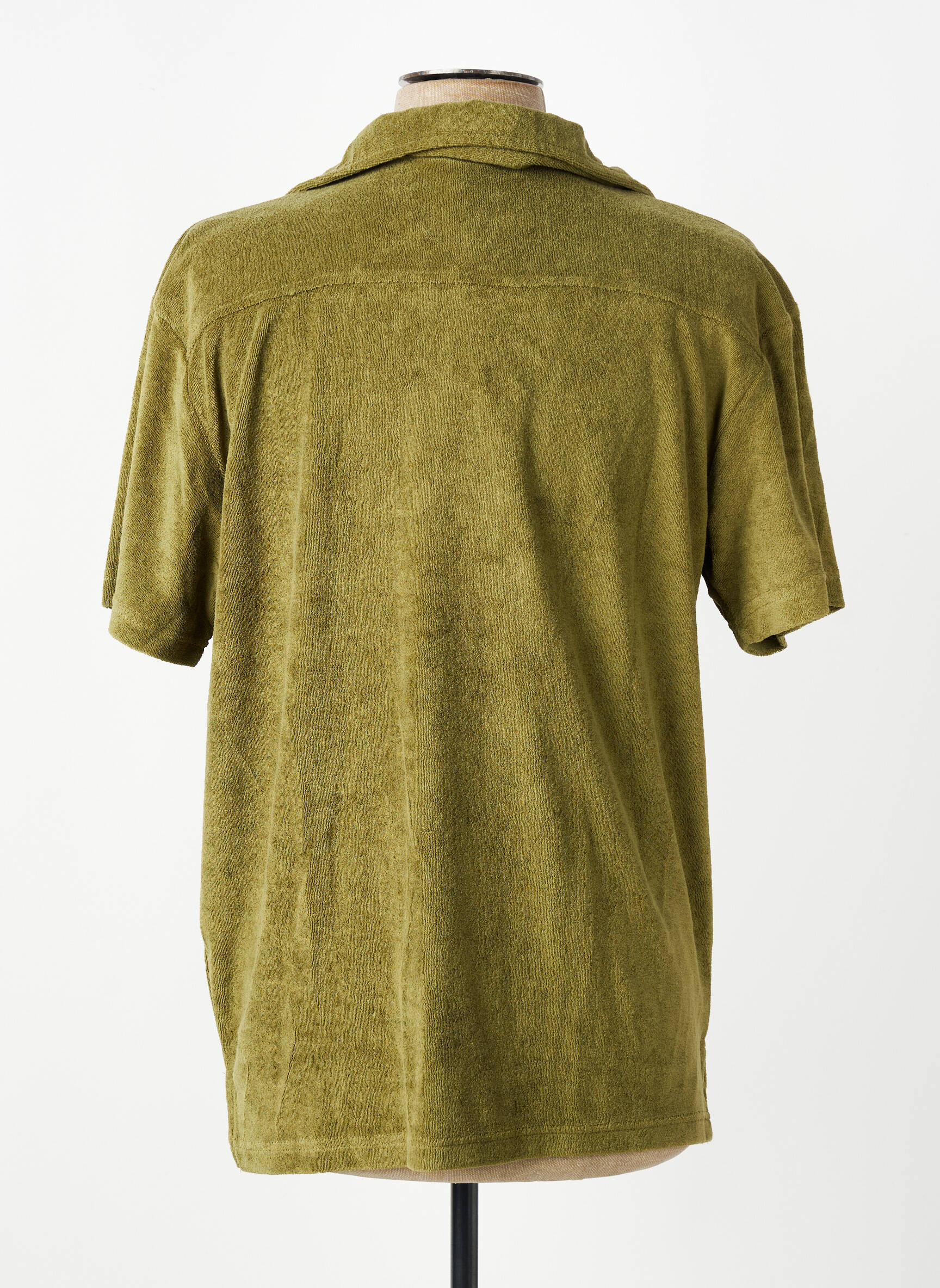 Chemise manches courtes coupe cintrée vert DAYTONA homme