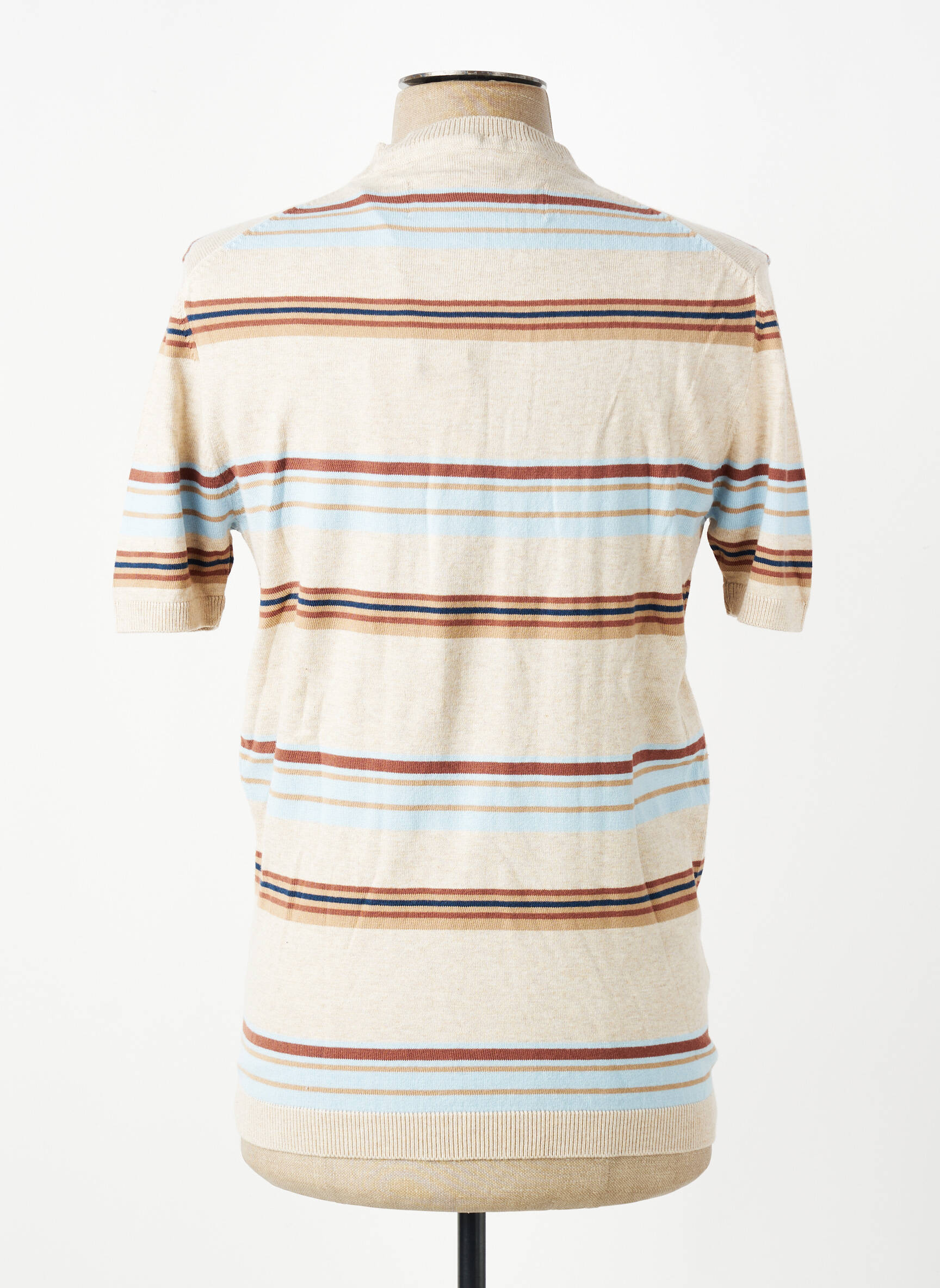 T-shirt stretch manches courtes beige IRON AND RESIN homme
