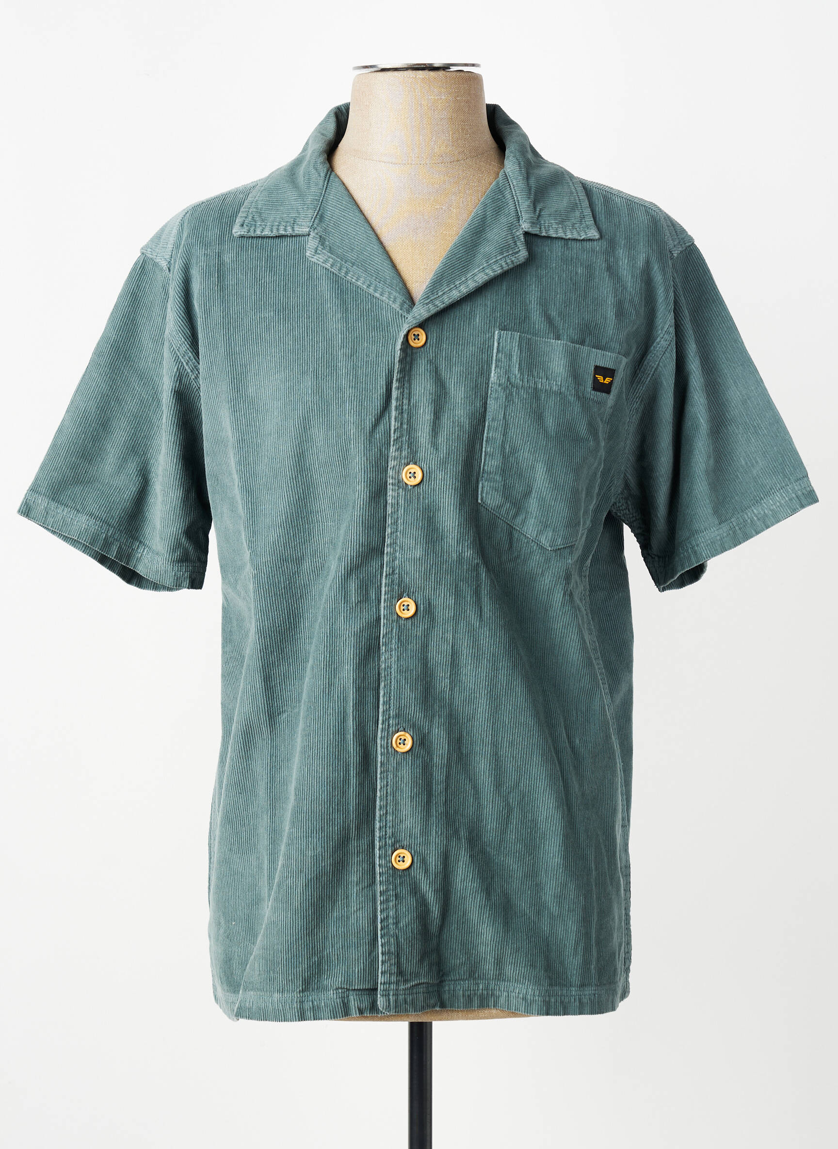 Chemise manches courtes poches vert DAYTONA homme