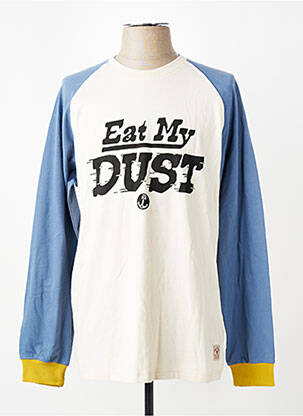 T-shirt coupe cintrée manches longues bleu IRON AND RESIN homme