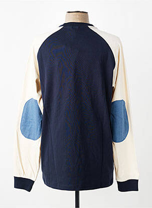 T-shirt broderie manches longues bleu IRON AND RESIN homme