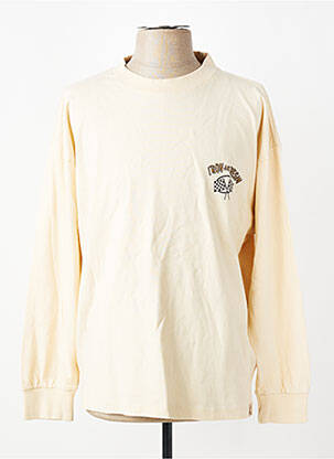T-shirt coupe cintrée manches longues beige IRON AND RESIN homme