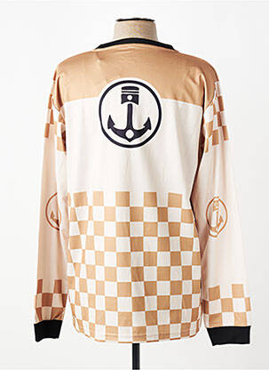 T-shirt coupe cintrée manches longues beige IRON AND RESIN homme