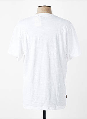 T-shirt coupe cintrée manches courtes blanc DAYTONA homme