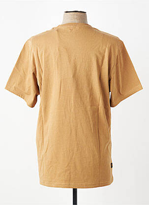 T-shirt broderie manches courtes marron DAYTONA homme